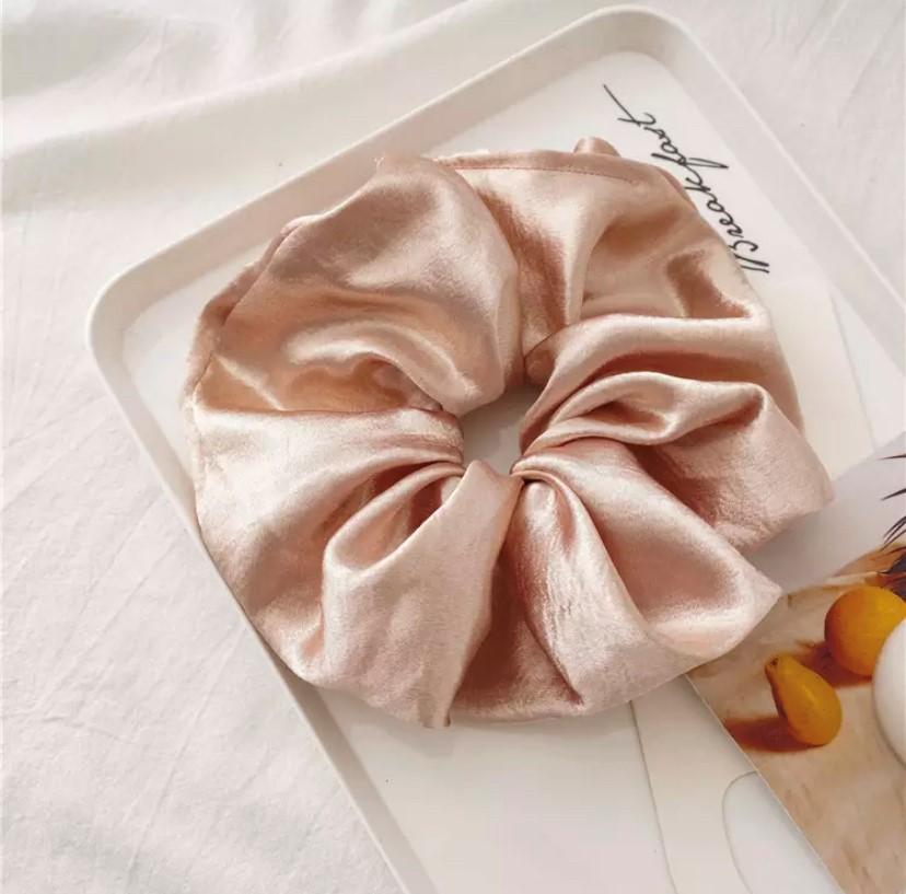 Oversized Raw Silk Scrunchie Hair Accessories HAEL XIII