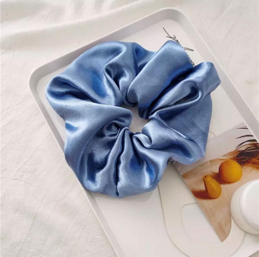 Oversized Raw Silk Scrunchie Hair Accessories HAEL XIII