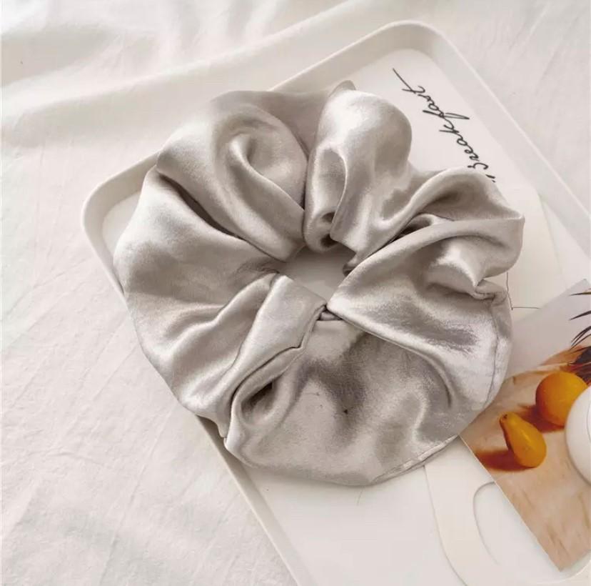 Oversized Raw Silk Scrunchie Hair Accessories HAEL XIII