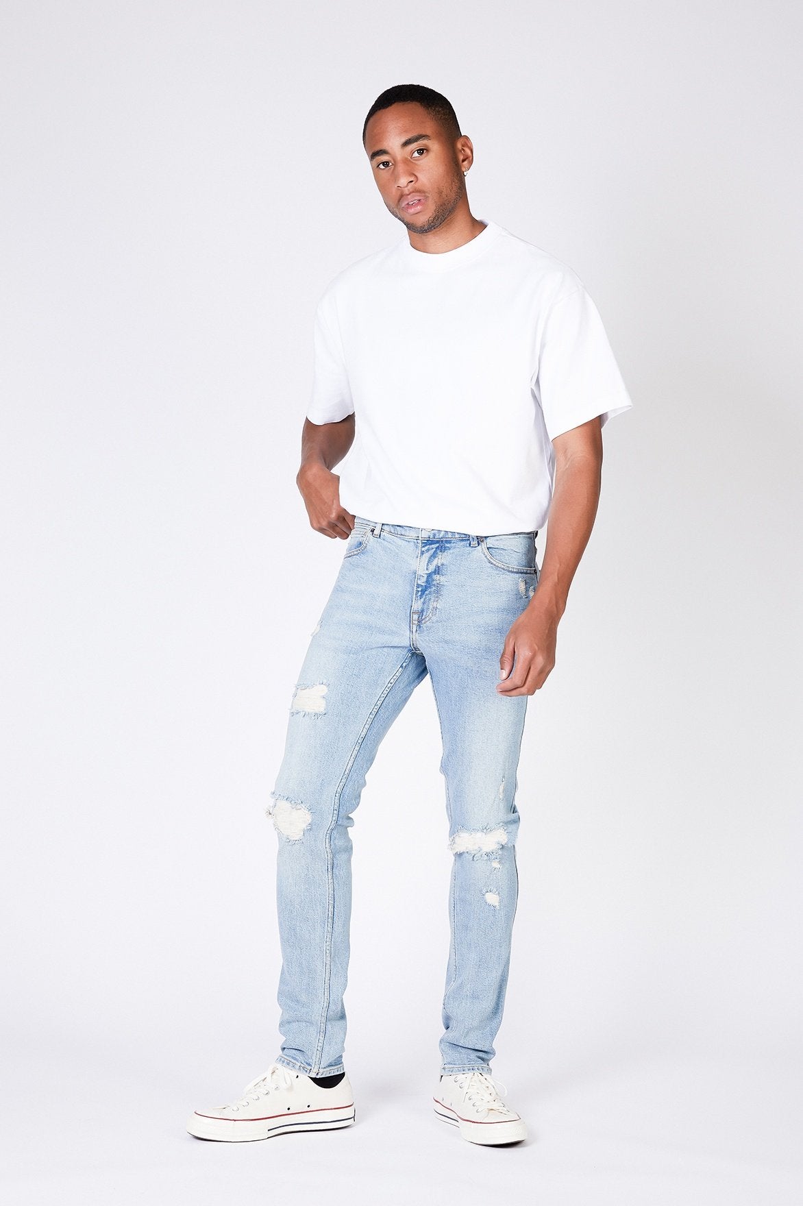 Clark Jeans - Blue Rock Ripped Jeans Dr Denim