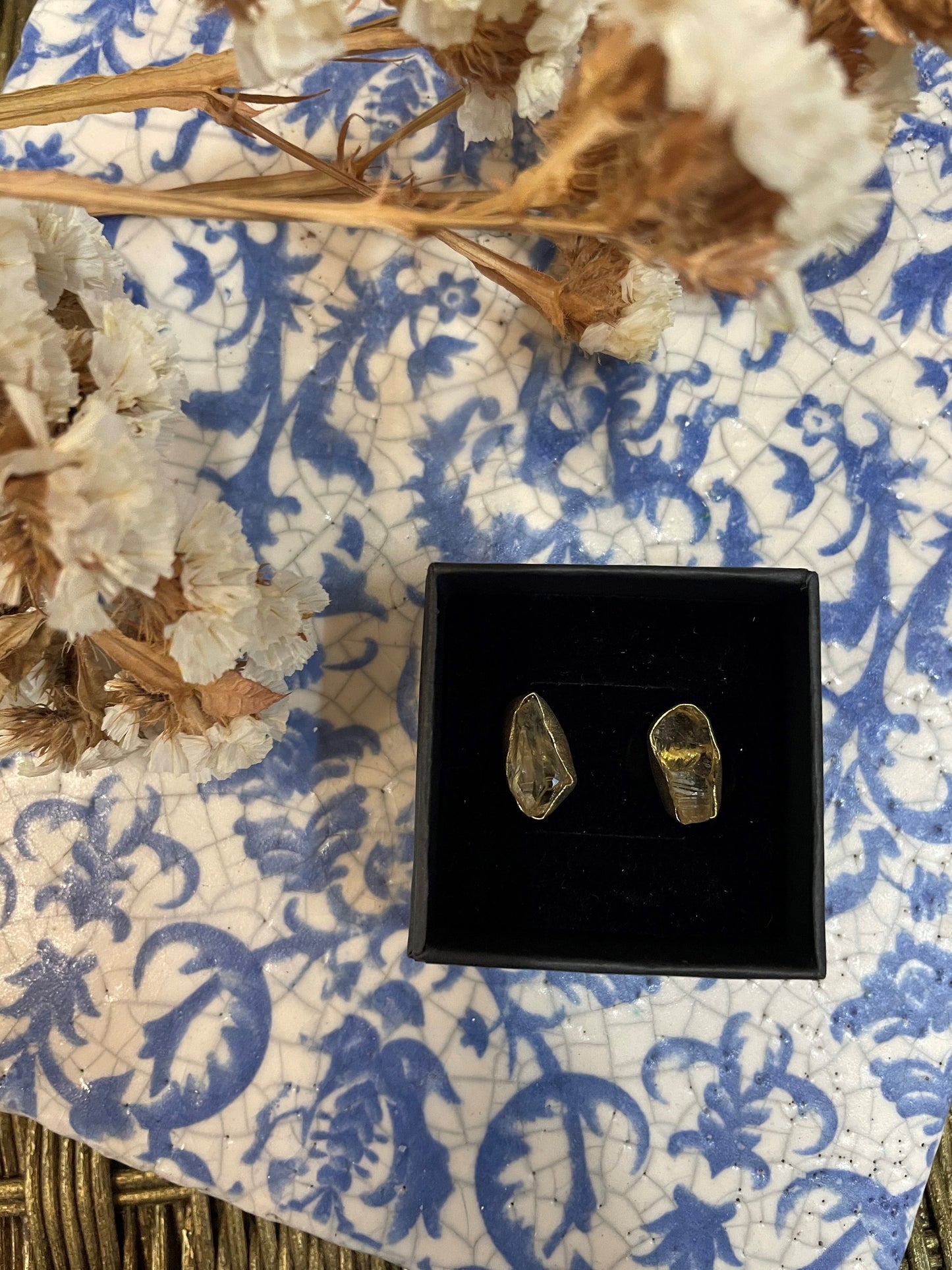 Rough Cut Stud Earrings Earring fossick