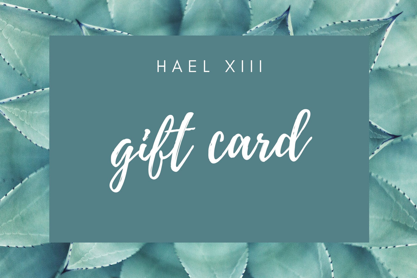 Gift Card Gift Card Hael XIII