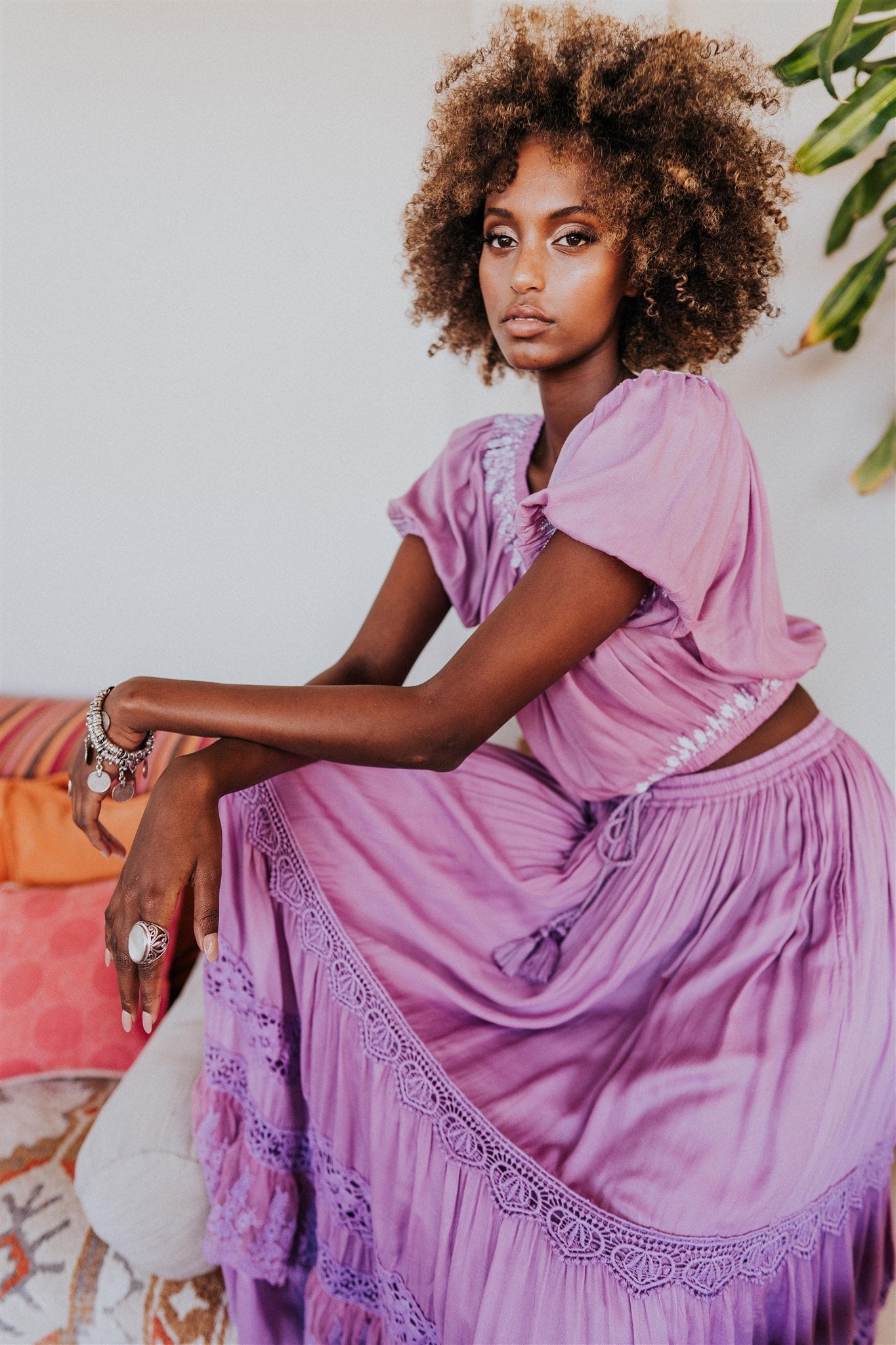 Daydream Blouse in Lavender Top House Of Skye
