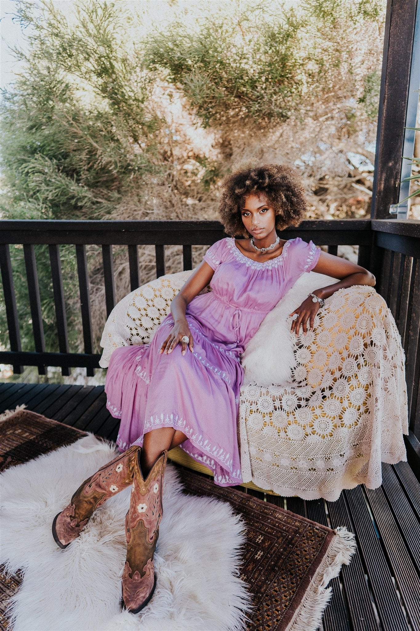 Daydreamer Maxi Dress in Lavender Dress House Of Skye
