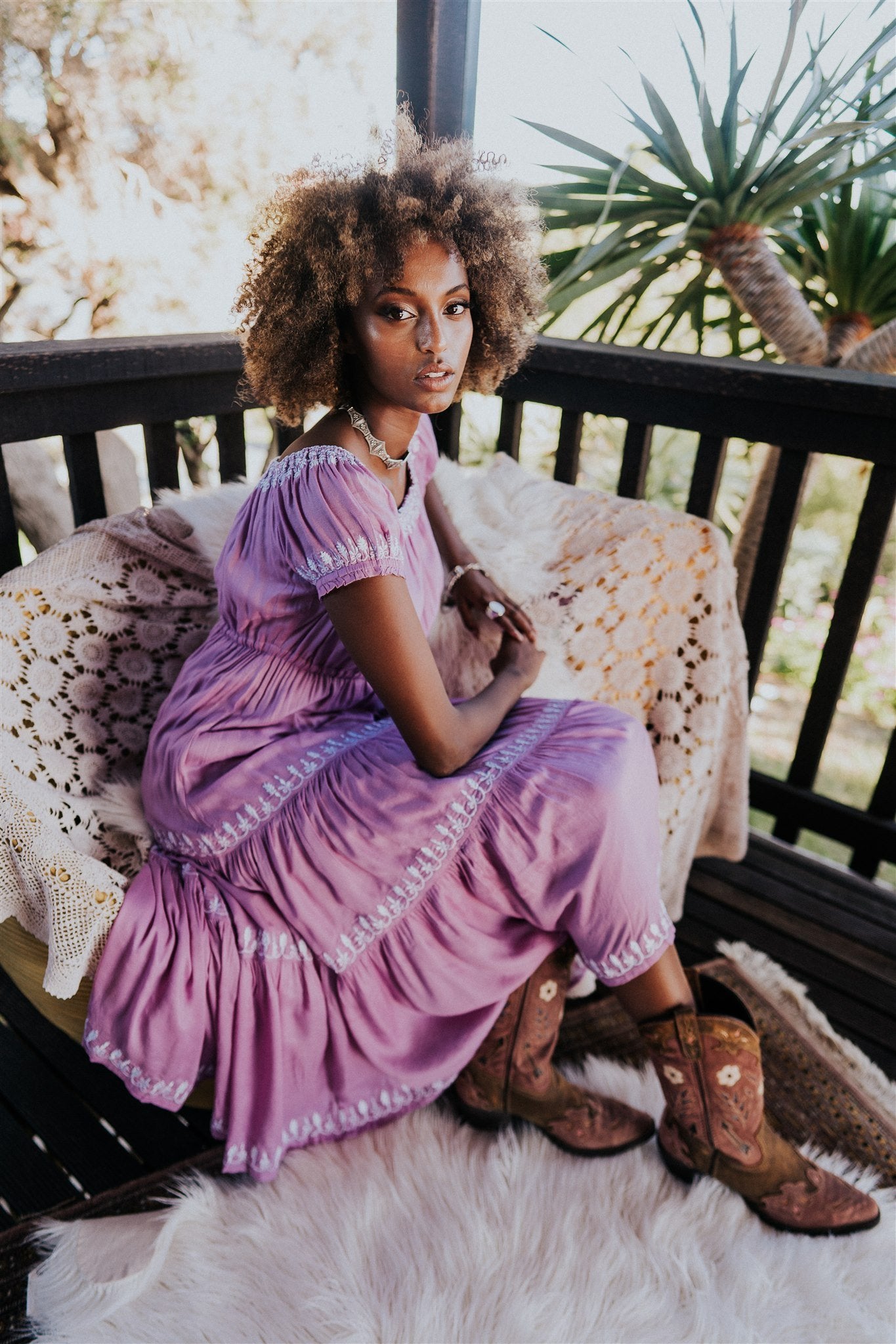 Daydreamer Maxi Dress in Lavender Dress House Of Skye