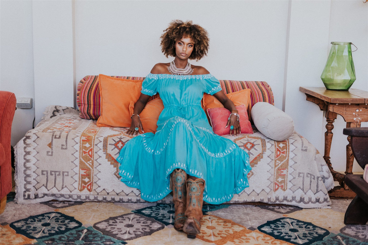Daydreamer Maxi Dress in Bluebird Dress House Of Skye