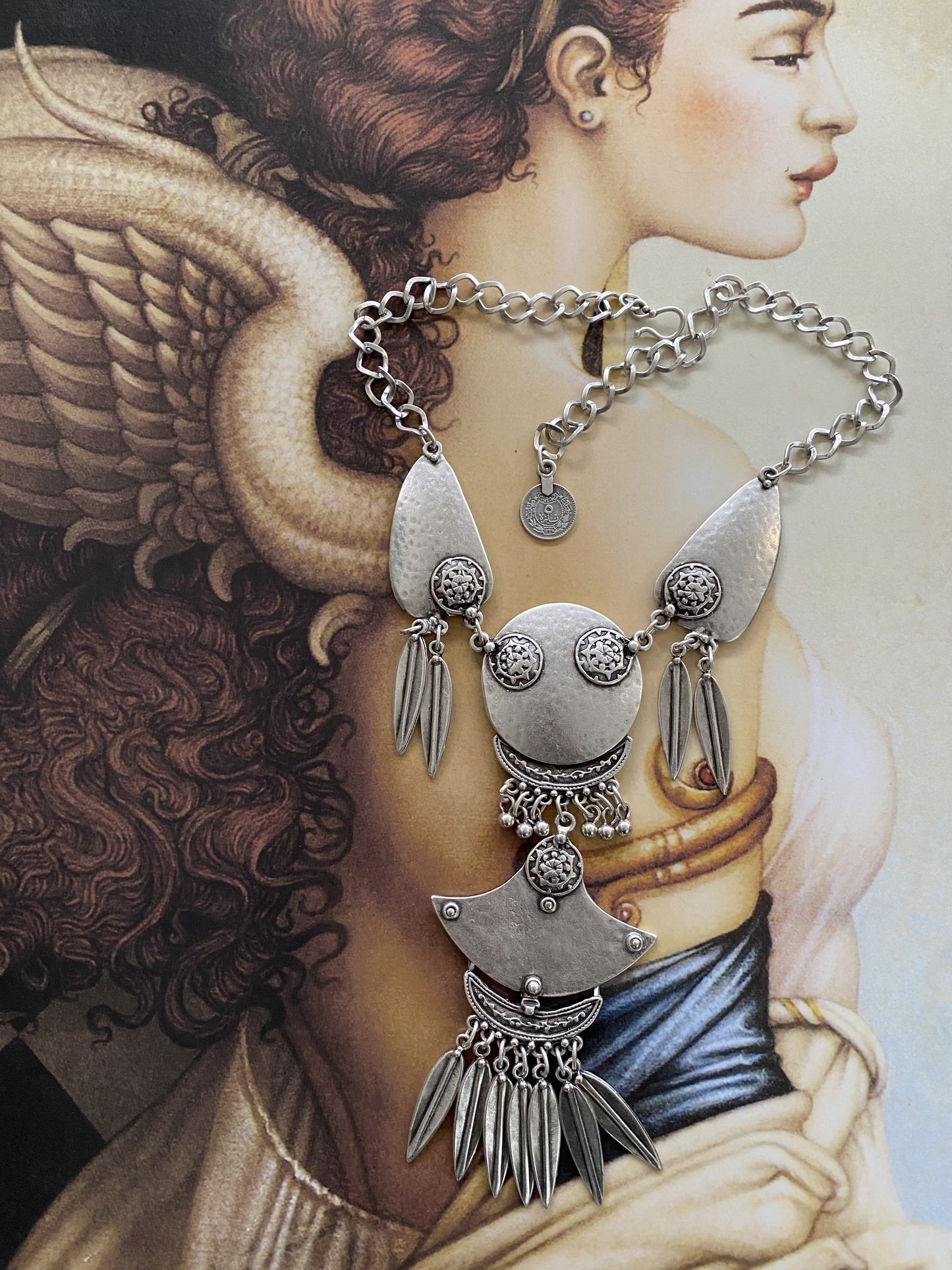 Esana Turkish Silver Necklace Zamac Necklace HAEL XIII