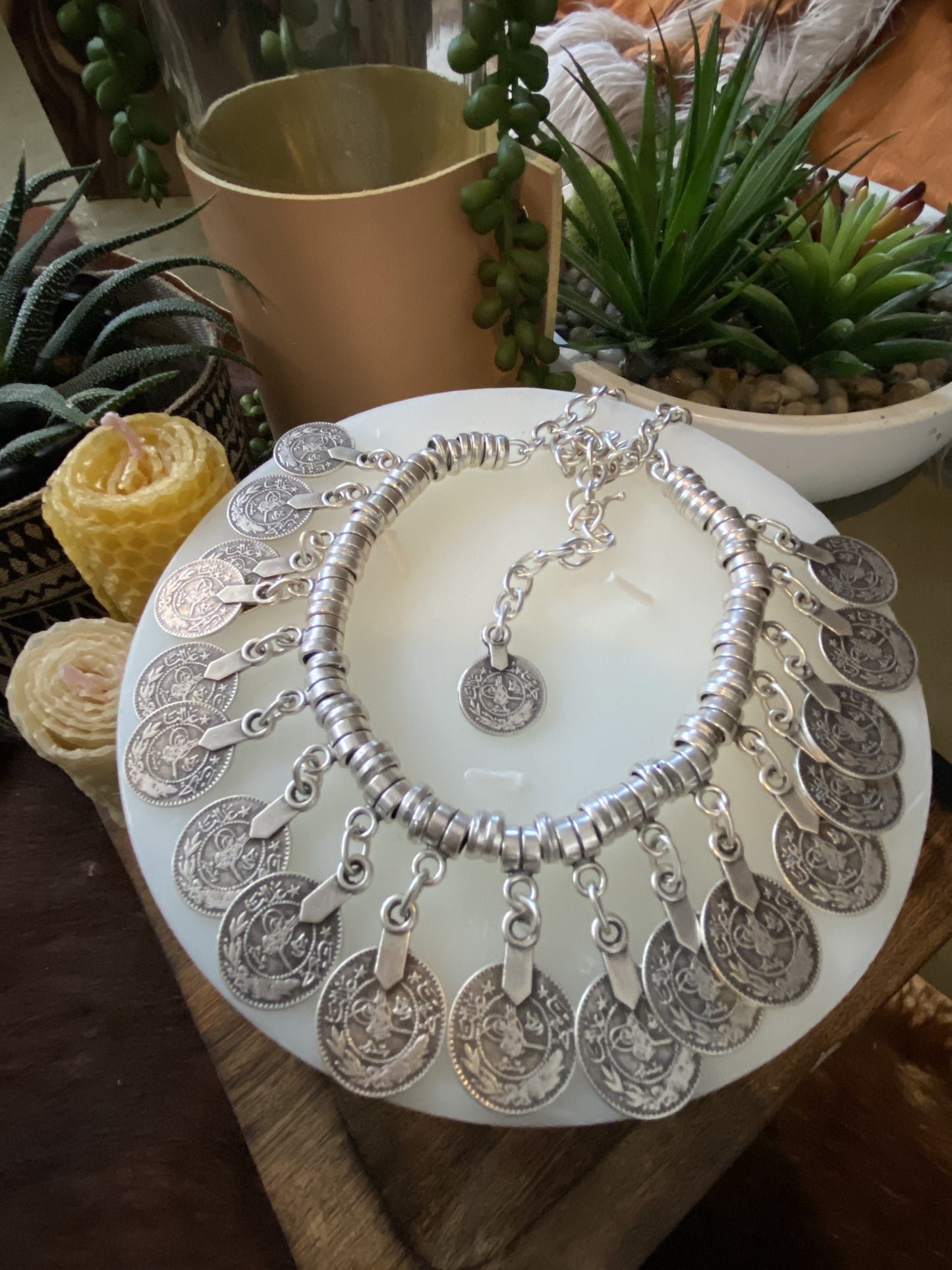 Caria Turkish Silver Necklace Zamac Necklace HAEL XIII
