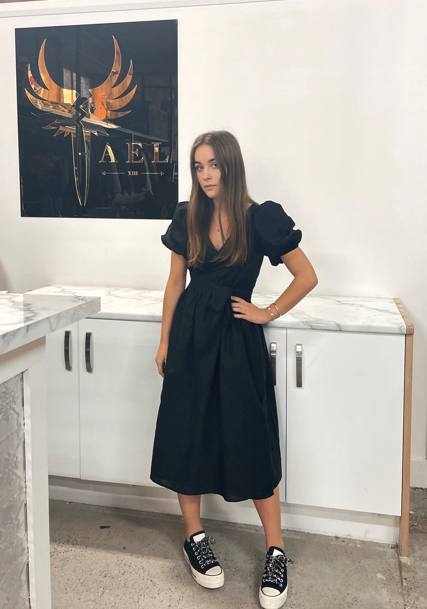 Willow Linen Midi Dress Dress HAEL XIII