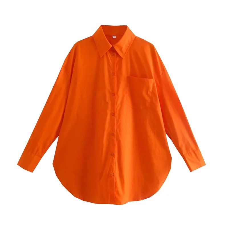 The Ultimate Plain Shirt - Orange Shirt Eyes On Floyd