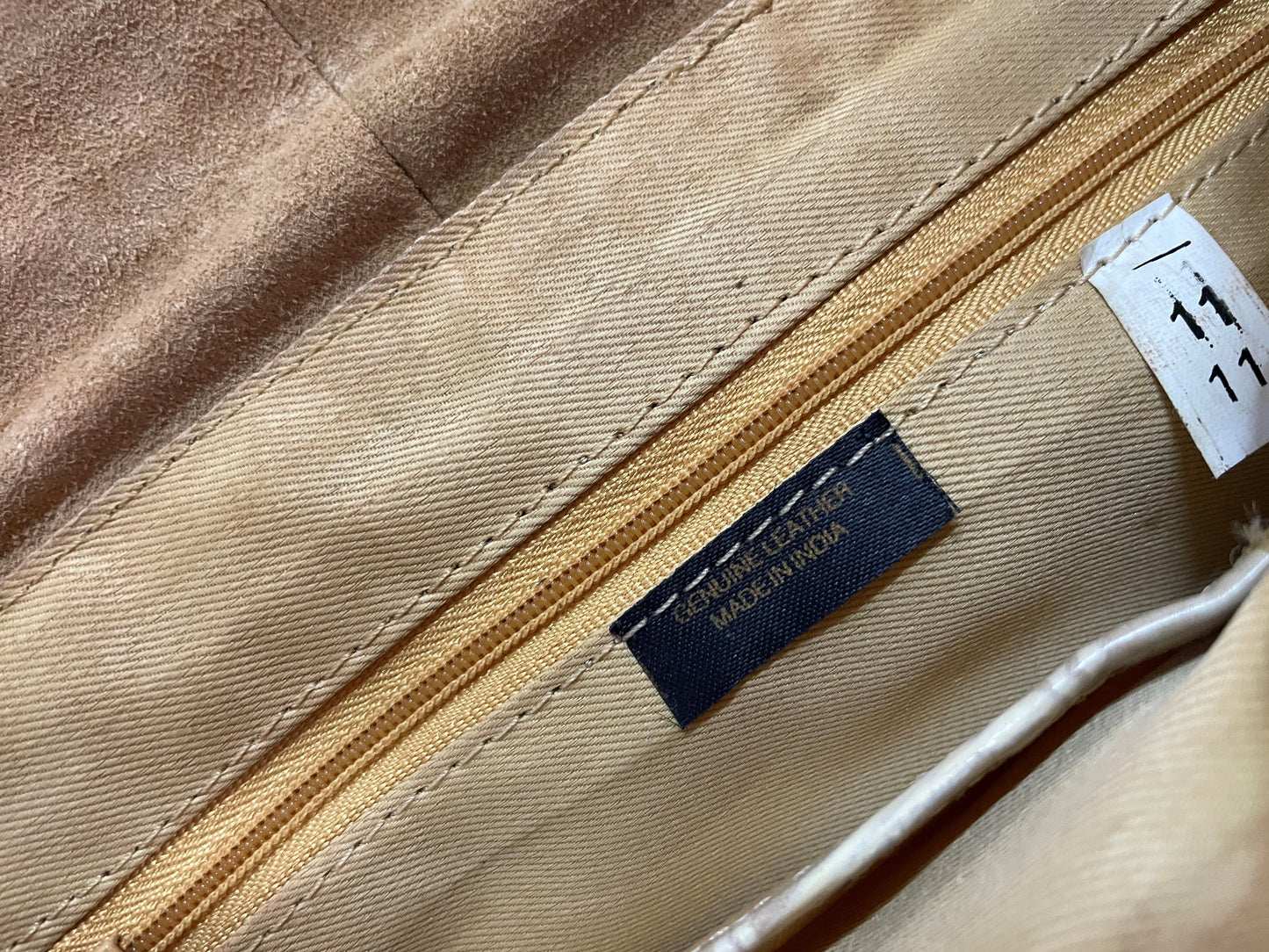 Mini Tan Leather Bag Vintage Vintage