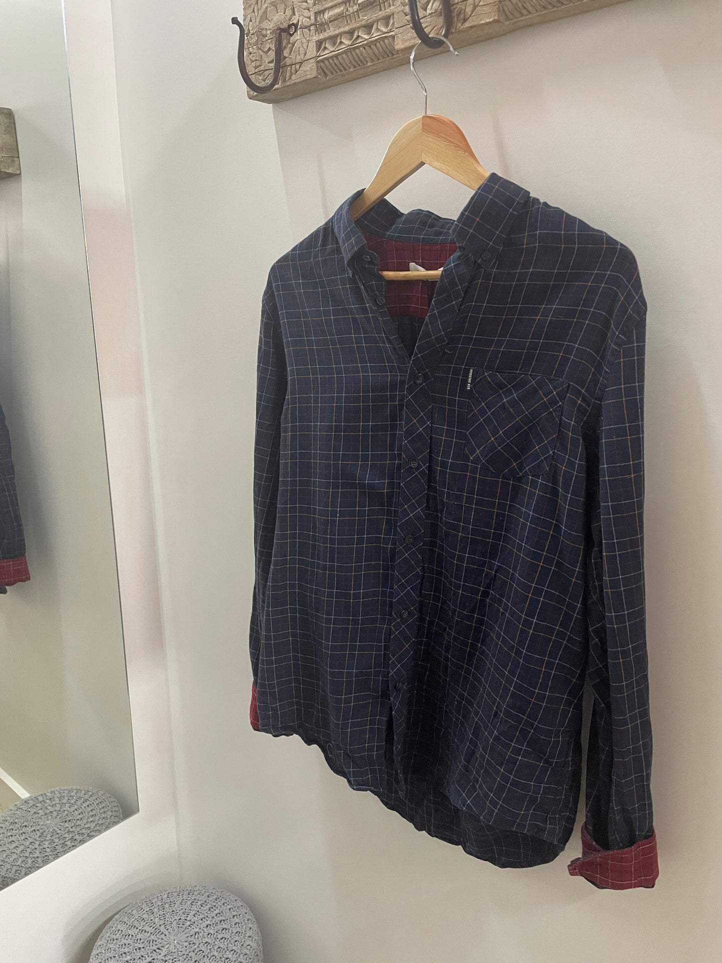 Navy Cotton Shirt by Ben Sherman Vintage Vintage