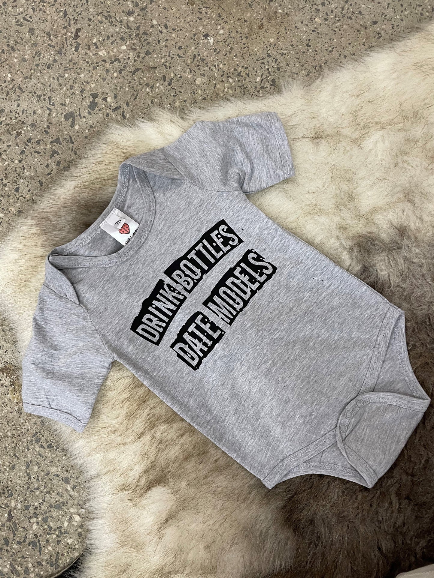 Grey Onsie Kids Little Love Bug
