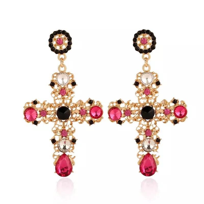 Baroque Cross earrings Earring HAEL XIII