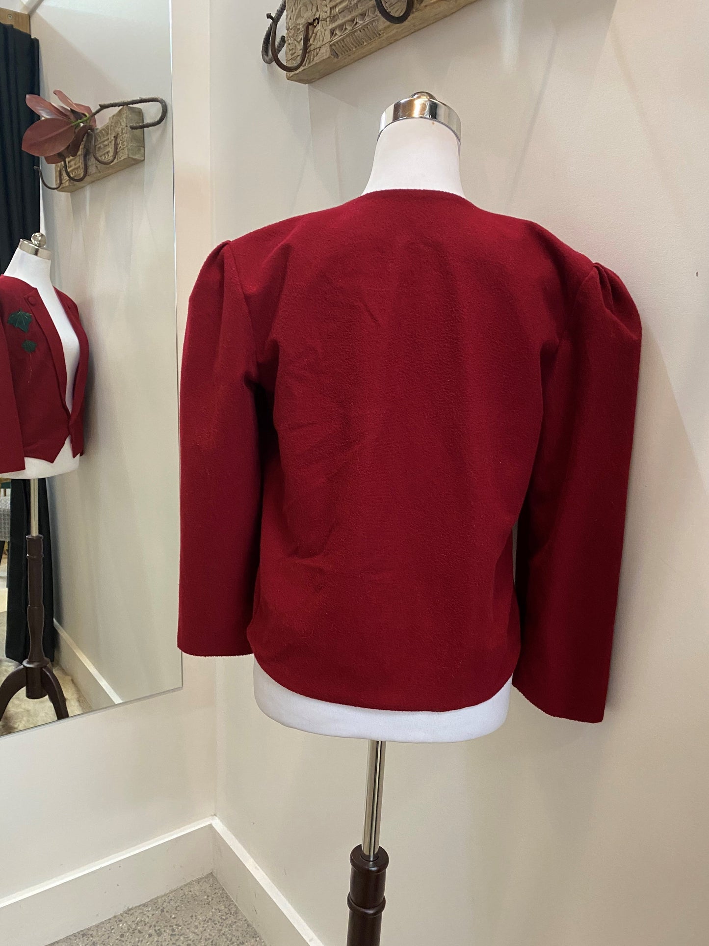 Red Wool Jacket Vintage Vintage