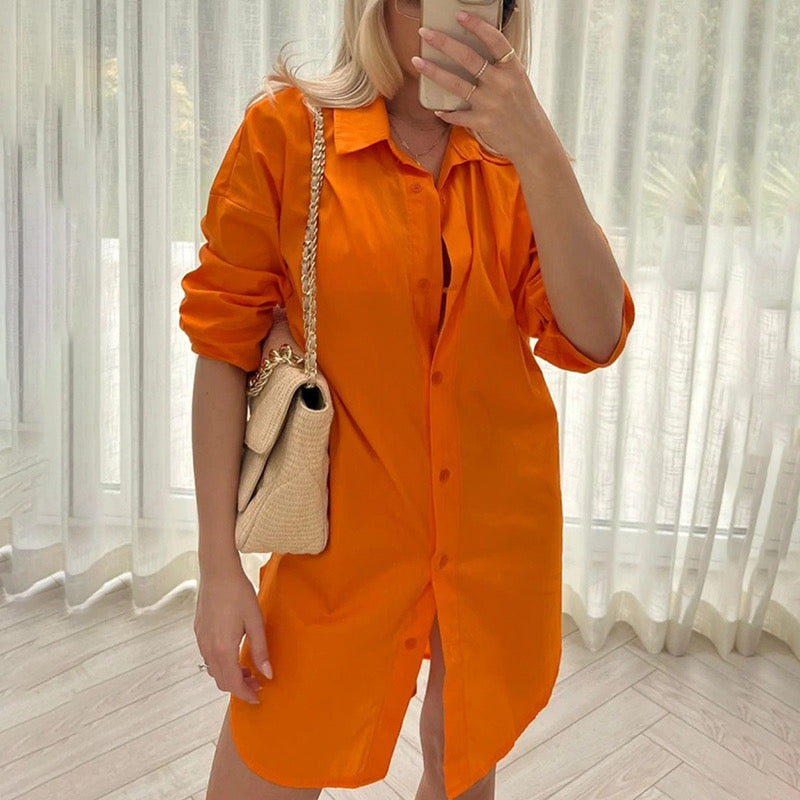 The Ultimate Plain Shirt - Orange Shirt Eyes On Floyd