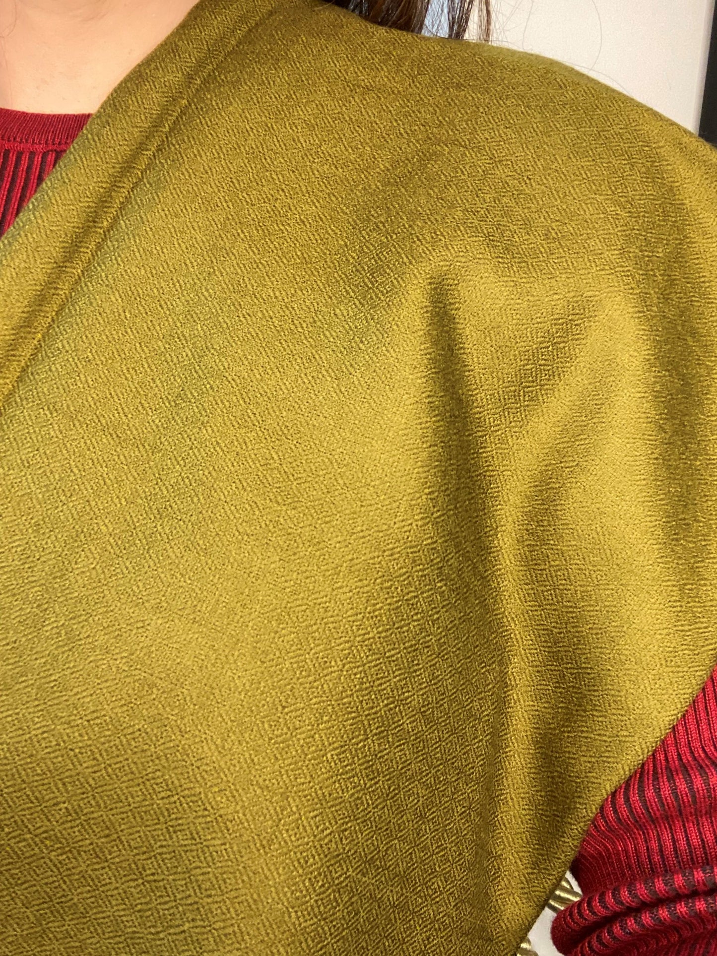 Pure Indian Pashmina Scarf Not specified Khaki 100% Indian Pashmina