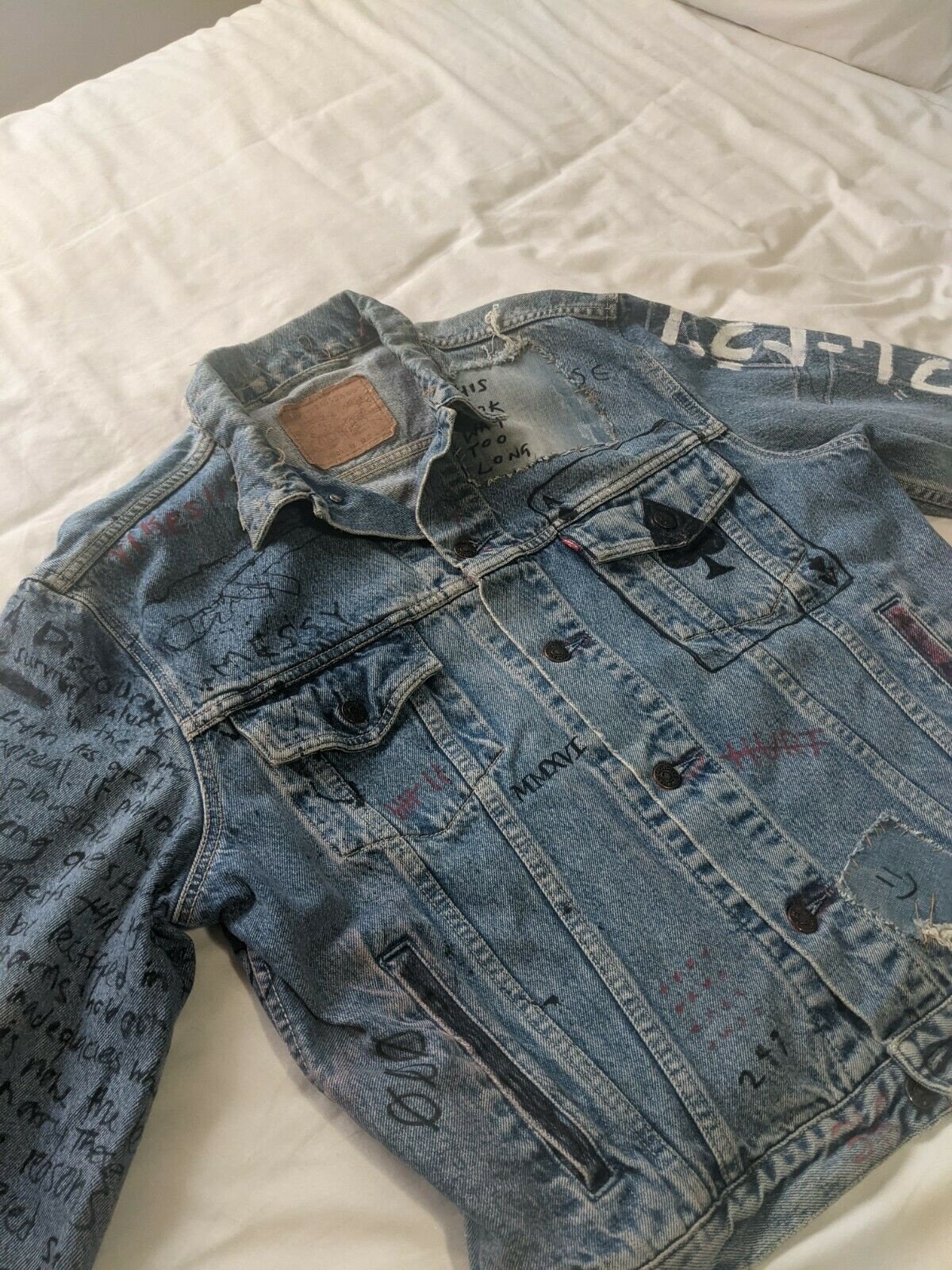Vintage Levi's Denim Jacket Customised Vintage Vintage