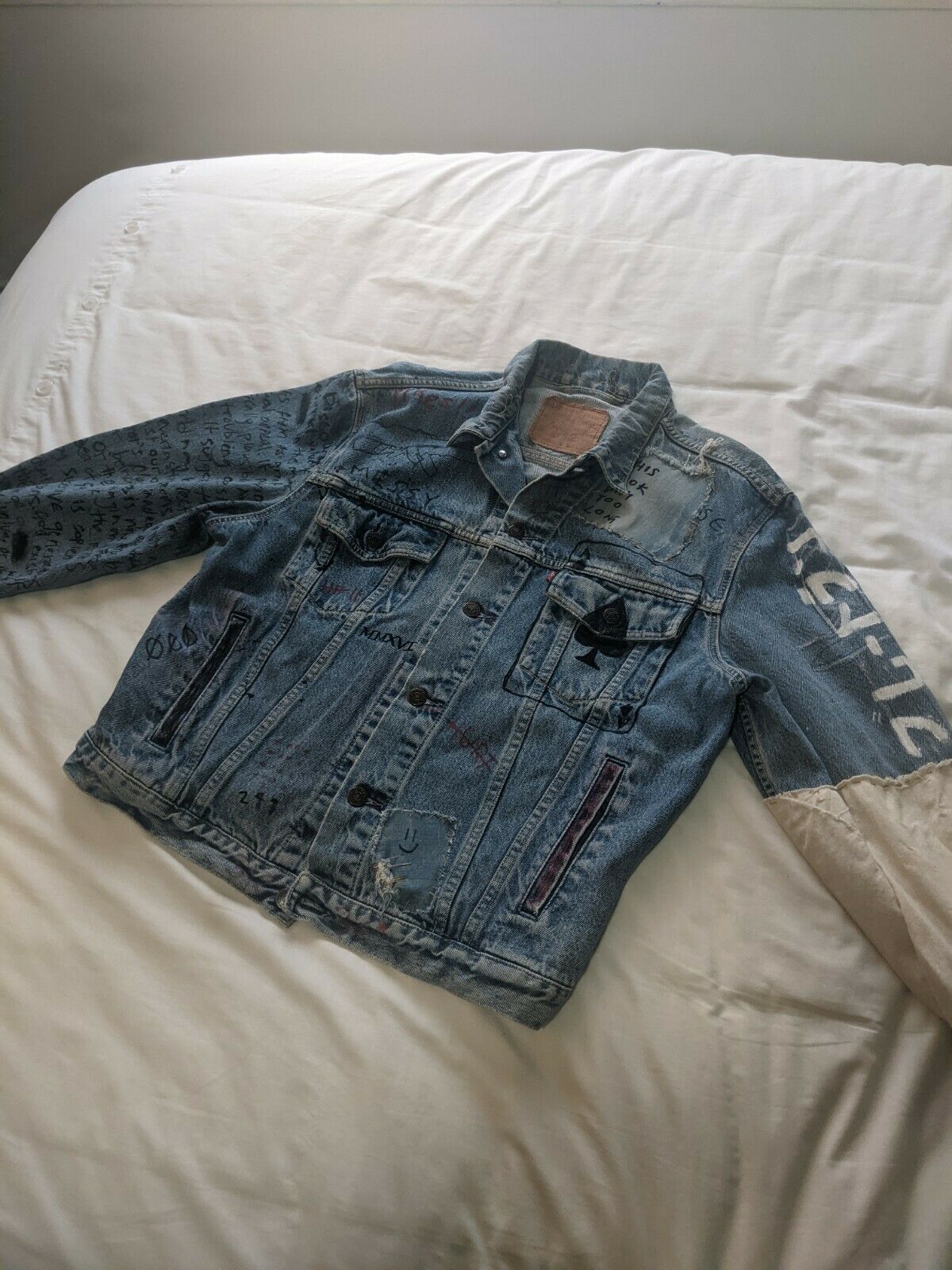 Vintage Levi's Denim Jacket Customised Vintage Vintage