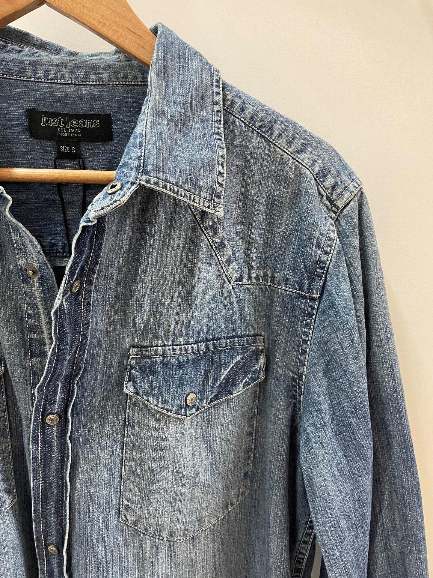Denim Shacket Vintage Vintage