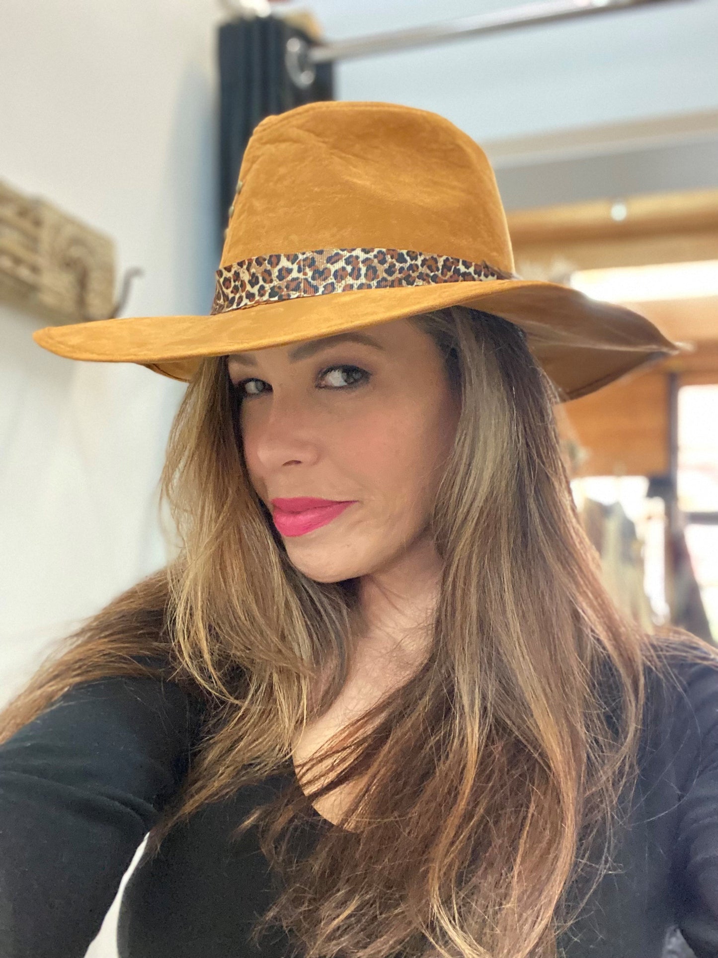 Bespoke Suede Leather hats Hat fossick
