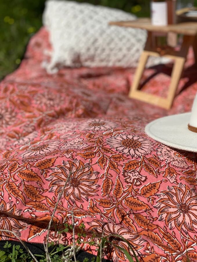 Wildflower Picnic Blanket – Tulip Homewares House Of Skye