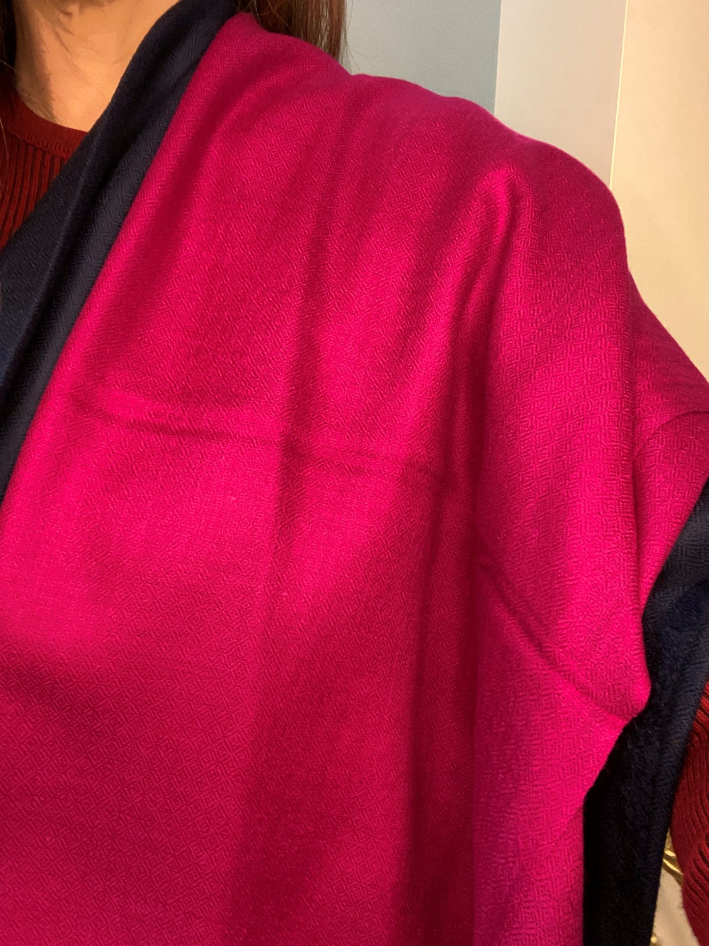 Pure Indian Pashmina Scarf Not specified Mulberry 100% Indian Pashmina