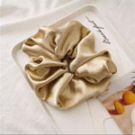 Oversized Raw Silk Scrunchie Hair Accessories HAEL XIII 
