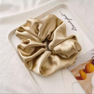 Oversized Raw Silk Scrunchie Hair Accessories HAEL XIII 