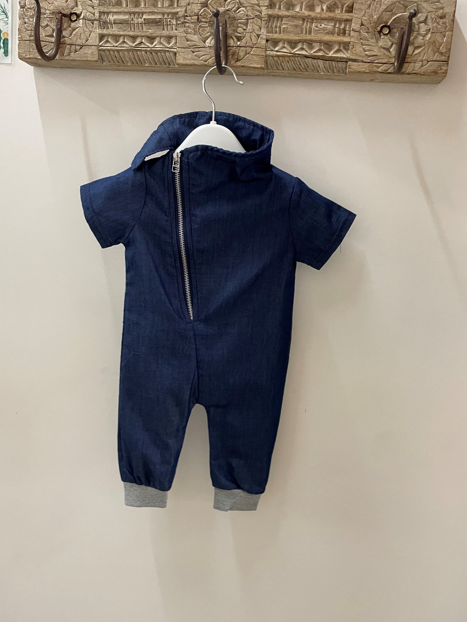 Denim Look Onesie Kids Little Love Bug 