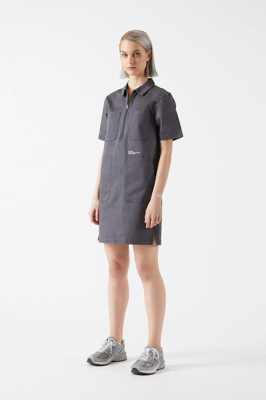 COS + Zip-Up Denim Shirt Dress