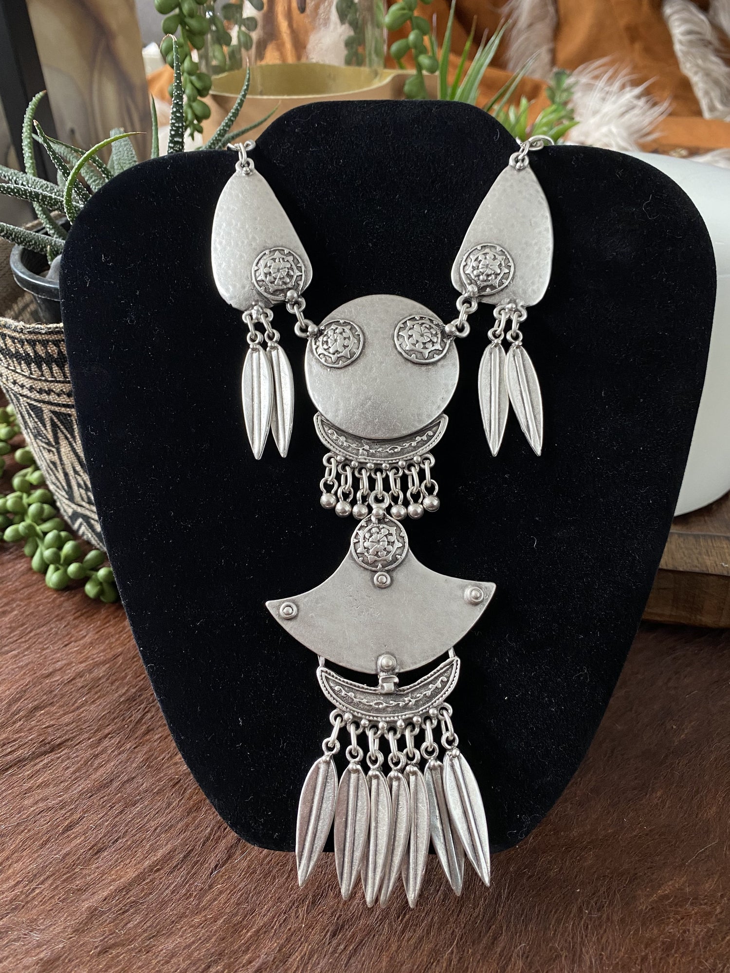 Esana Turkish Silver Necklace Zamac Necklace HAEL XIII 