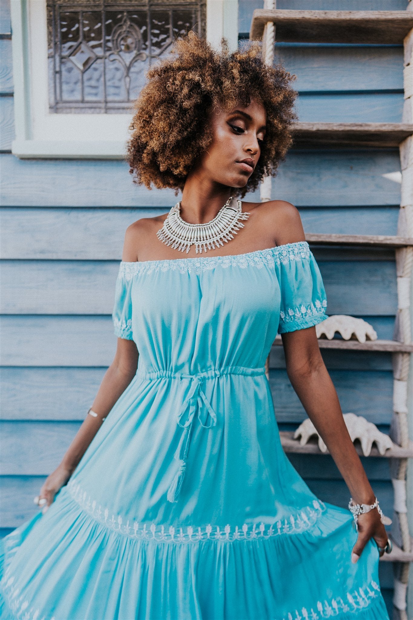 Daydreamer Maxi Dress in Bluebird Dress House Of Skye 