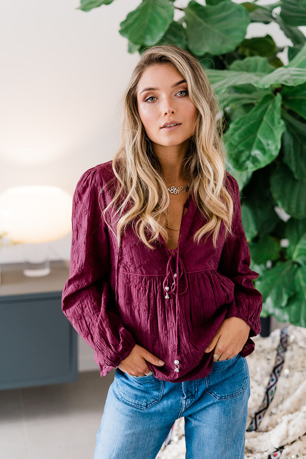 Wild Meadow Gypsy Blouse - Wild Rose Top House Of Skye 