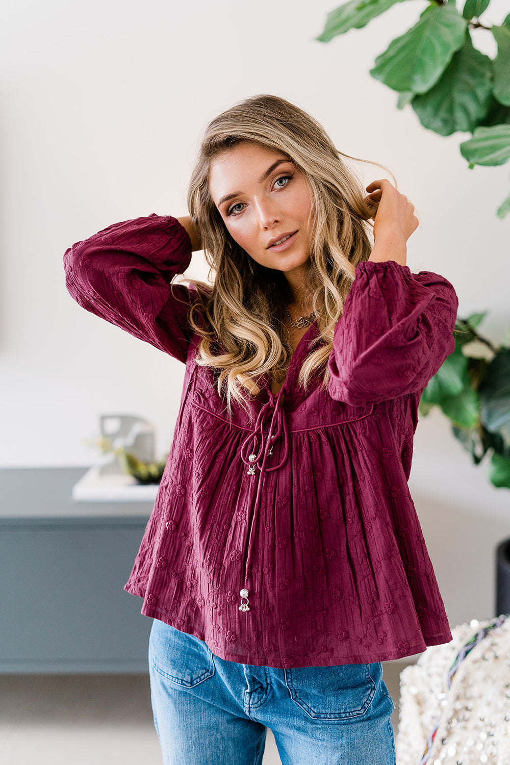 Wild Meadow Gypsy Blouse - Wild Rose Top House Of Skye 