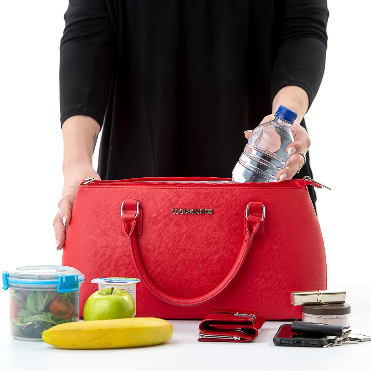 Carrie Cool Clutch (Red) 2 Bottle Cooler bag Bag Cool Clutch 