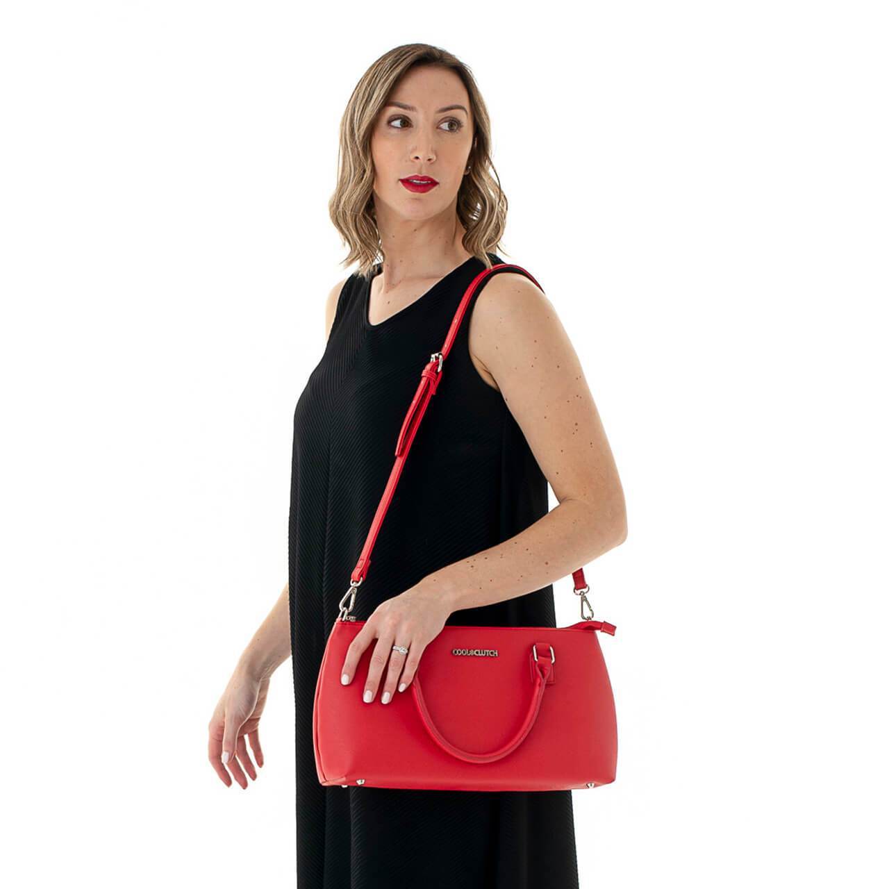 Carrie Cool Clutch (Red) 2 Bottle Cooler bag Bag Cool Clutch 