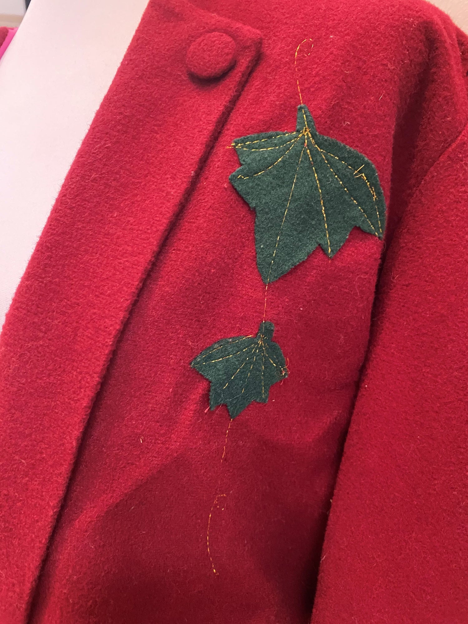 Red Wool Jacket Vintage Vintage 