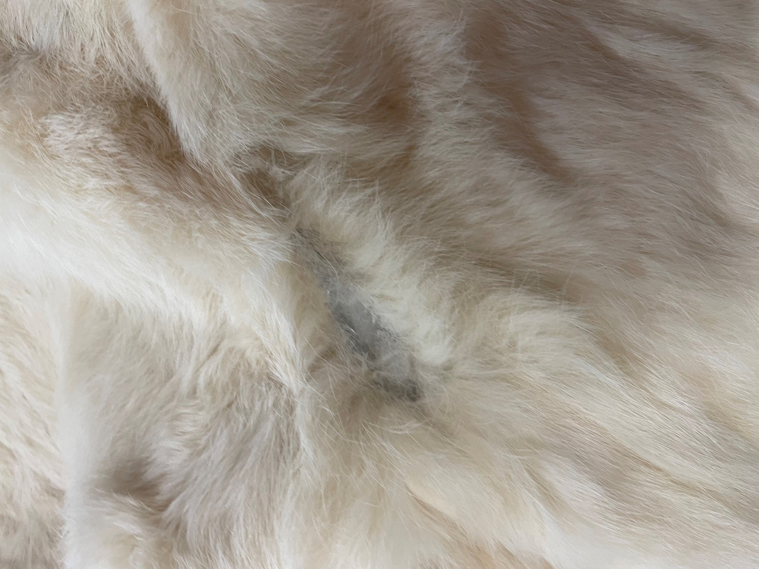 White Lapin Fur Coat Vintage Vintage 