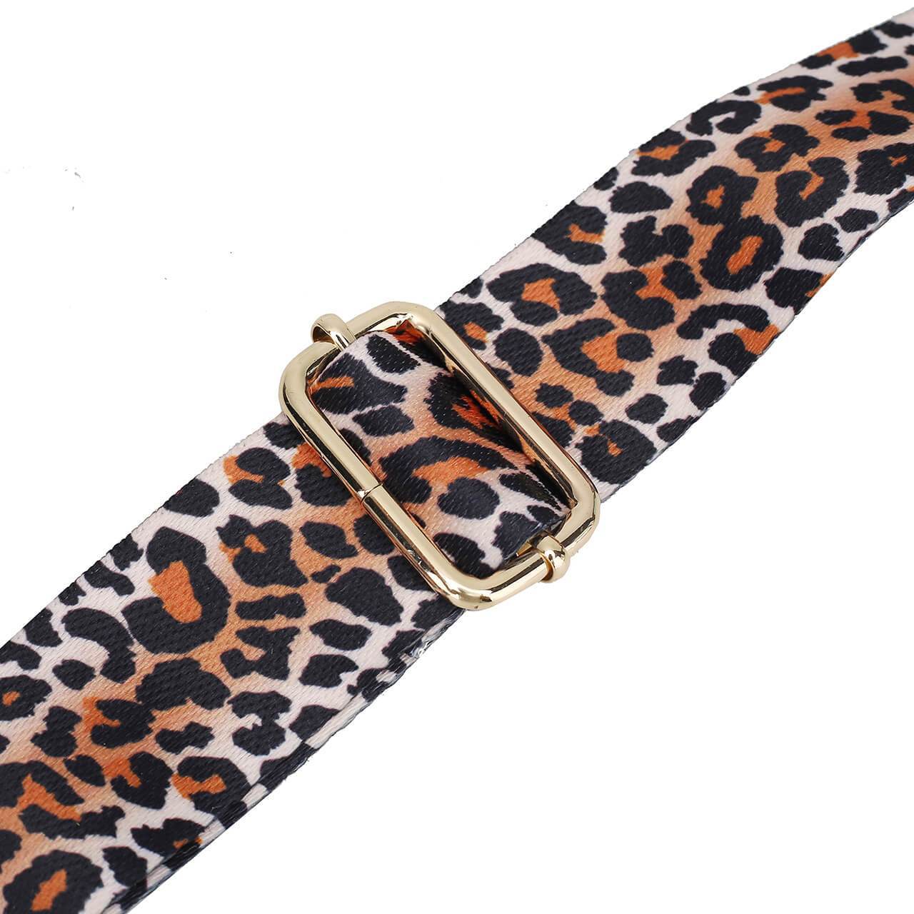 Leopard Shoulder Strap - Silver Bag Cool Clutch 