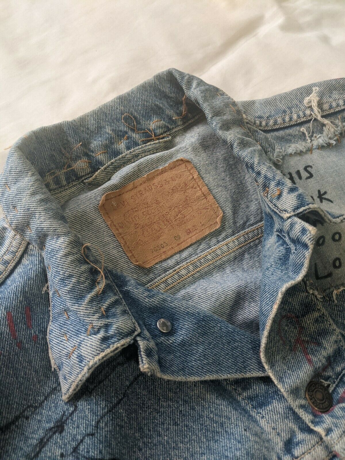 Vintage Levi's Denim Jacket Customised Vintage Vintage 