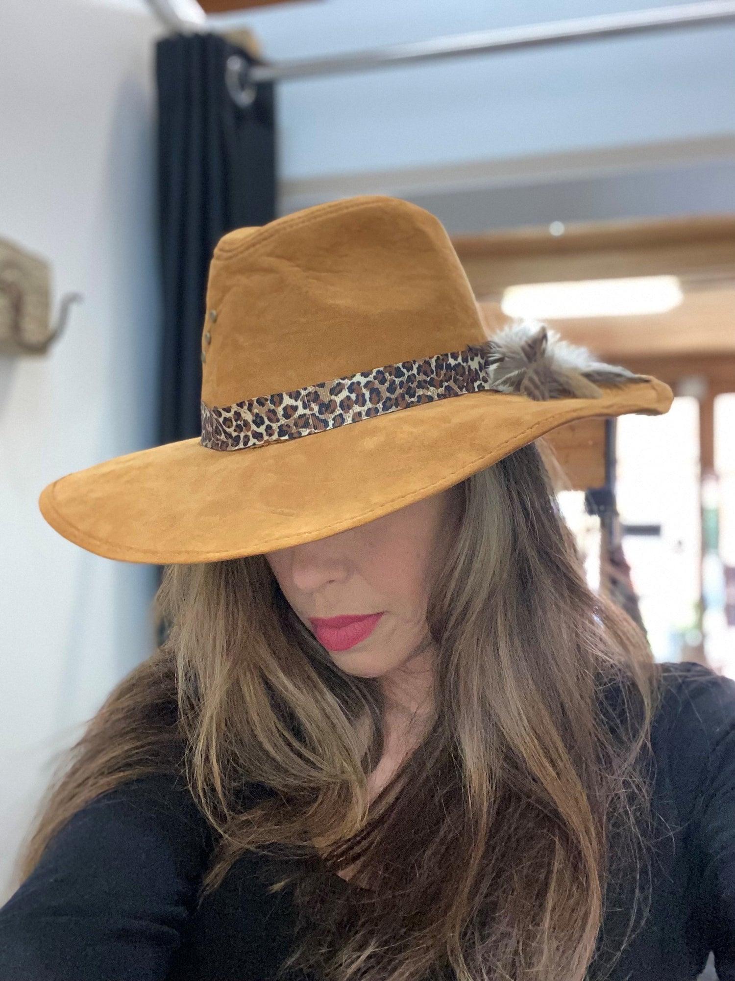 Bespoke Suede Leather hats Hat fossick 